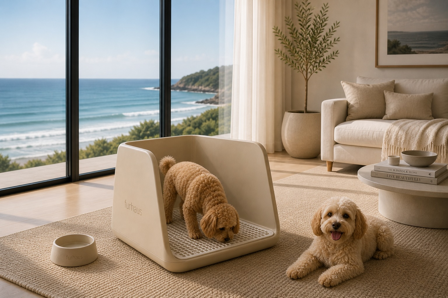 Loohaus and Furhaus Pads in a beautiful Australian living room